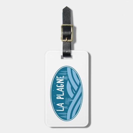 La Plagne France Outdoors ラゲッジタグ (正面縦)