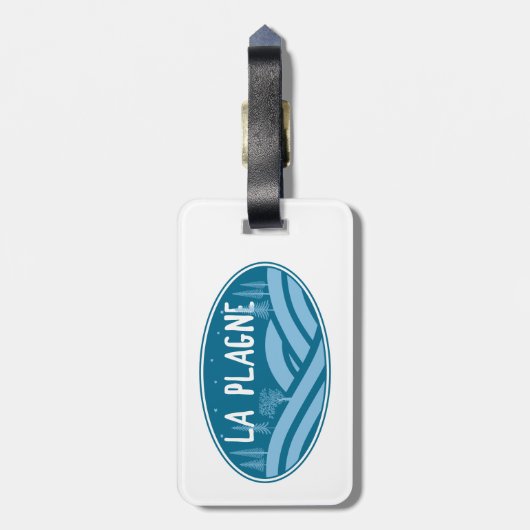 La Plagne France Outdoors ラゲッジタグ (裏面縦)