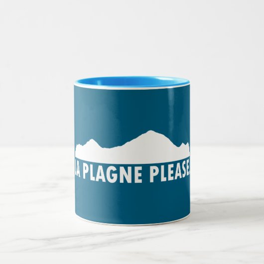 La Plagne France Please ツートーンマグカップ (中央)