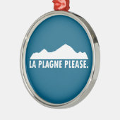La Plagne France Please メタルオーナメント (左)