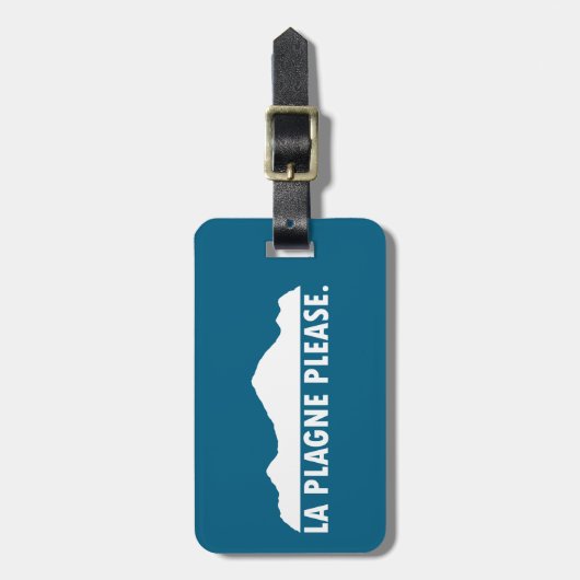 La Plagne France Please ラゲッジタグ (正面縦)