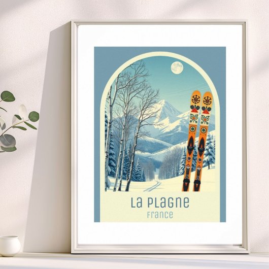 La Plagne France ski resort  ポスター