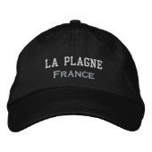 La Plagne France ski winter vacation outfit 刺繍入りキャップ (正面)