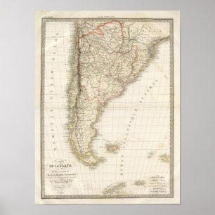 La Plata, Chili, Patagonie – チリ ポスター