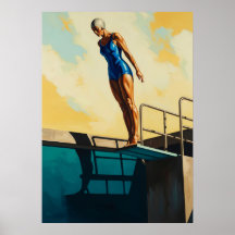 LA PLONGEUSE D'AZUR (The Azure Diver) -オリジナルA