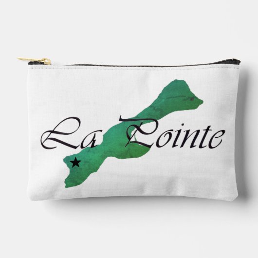 La Pointe Star Green Isla Small Zipper Pouch  アクセサリーポーチ (正面)
