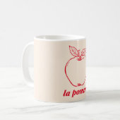 la pomme コーヒーマグカップ (正面左)