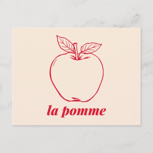 la pomme シーズンポストカード (正面)