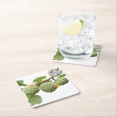 La pomme-cannelle - Verre à shot スクエアペーパーコースター (インサイチュ)