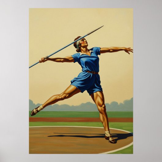 LA POUSSÉE DU JAVELOT (The Javelin's Thrust) ポスター (正面)