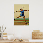 LA POUSSÉE DU JAVELOT (The Javelin's Thrust) ポスター (キッチン)