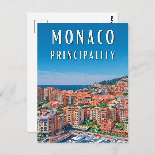 La principauté de Monaco ポストカード (正面/裏面)