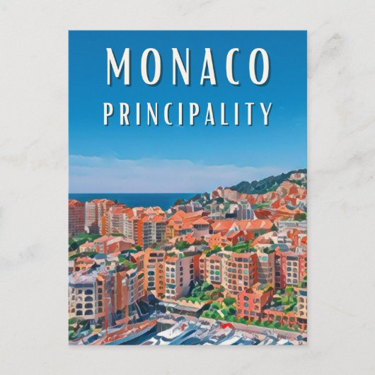 La principauté de Monaco ポストカード (正面)