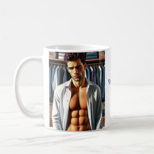 La Puissance du Courage, carte pour tous コーヒーマグカップ (左)