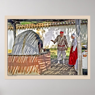 La Purismo Mission – カリフォルニア州 – Adobe Oven ポスター