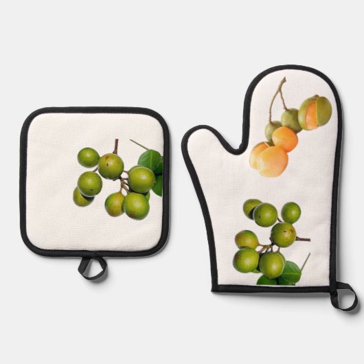 La quenette  鍋つかみ&鍋敷きセット (正面)