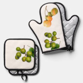 La quenette  鍋つかみ&鍋敷きセット (正面/裏面)