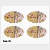 La question c'est vulez-vouousありがとうステッカー 楕円形シール (シート)