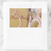 La question c'est vulez-vous fPour Vusラベル 長方形シール (バッグ)