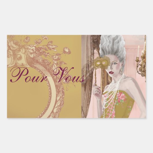 La question c'est vulez-vous fPour Vusラベル 長方形シール (正面)