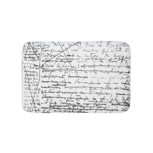 「la Recherche du Temps Perdu'の最後のページ バスマット (正面)