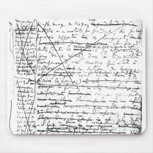 「la Recherche du Temps Perdu'の最後のページ マウスパッド (正面)