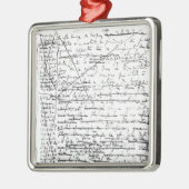 「la Recherche du Temps Perdu'の最後のページ メタルオーナメント (左)