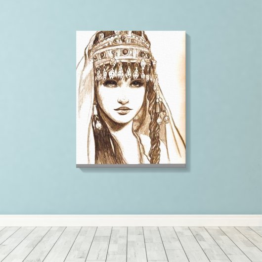 LA REINE DIHYA キャンバスプリント (インサイチュ (ウッドフロア))