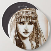 LA REINE DIHYA 缶バッジ (正面&裏面)