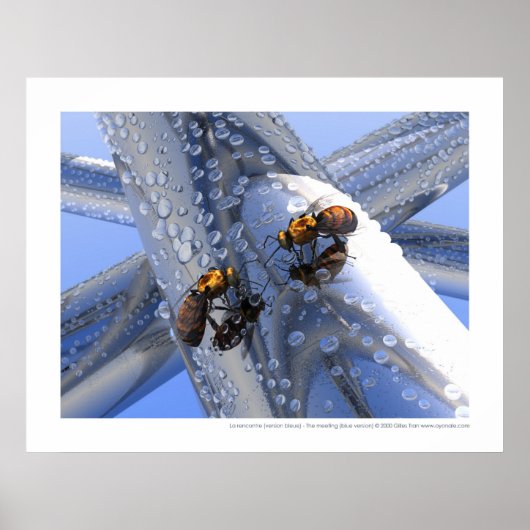 La rencontre – 会議（青いバージョン） ポスター (正面)