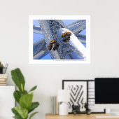 La rencontre – 会議（青いバージョン） ポスター (ホームオフィス)