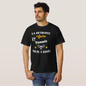 La retraite apéro et tennis toute l'année homme tシャツ (正面フル)