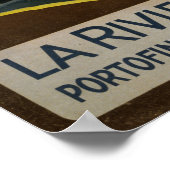 La Riviera Italienneイタリアのヴィンテージ旅行ポスター ポスター (角)