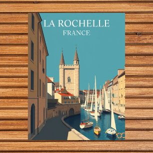 La Rochelle，フランス：ヴィンテージ旅行アート ポストカード