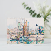 La Rochelle (1911)絵を描s by Paul Signac サンキューカード (スタンド正面)