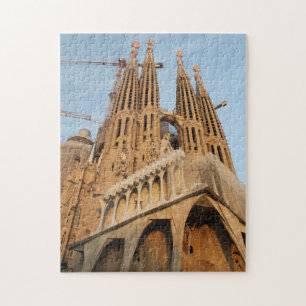 La Sagrada Familiaのバルセロナスペイン11x14の"パズル ジグソーパズル