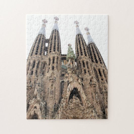 La Sagrada Familia -バルセロナ、スペインのパズル ジグソーパズル (縦)