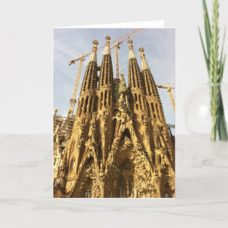 La Sagrada Familia、バルセロナ、スペイン カード