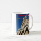 La Sagrada Faminlia,バルセロナ,スペイン。3560 コーヒーマグカップ (正面右)