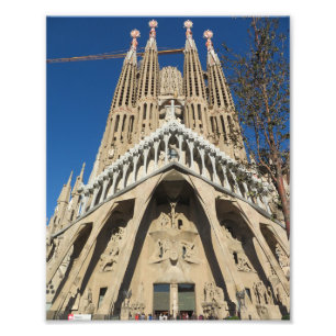 La Sagrada Faminlia,バルセロナ,スペイン。3560 フォトプリント