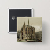 La Sainte Chapelle、パリ 缶バッジ (正面&裏面)