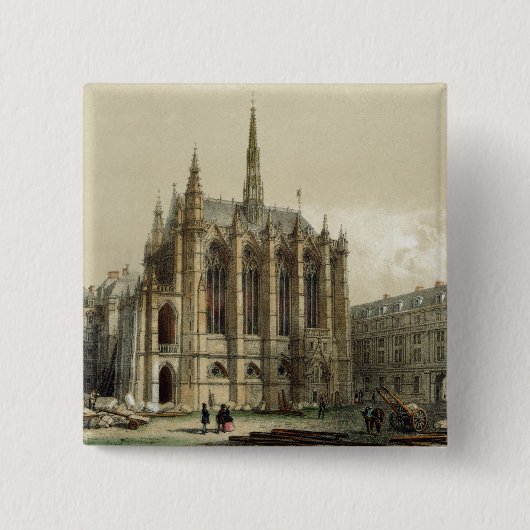 La Sainte Chapelle、パリ 缶バッジ (正面)