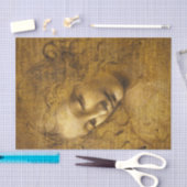 La Scapigliata, 1508 by Leonardo da Vinci 薄葉紙 (クラフト)