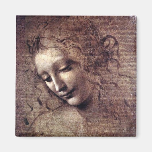 La Scapigliata - da Vinci - c1508 マグネット (正面)