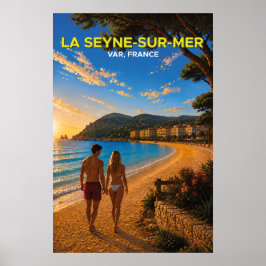 La Seyne-sur-Mer – Vintage Travel Poster ポスター