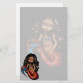 "La Sirena"の文房具 便箋 (正面/裏面)