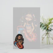 "La Sirena"の文房具 便箋 (スタンド正面)