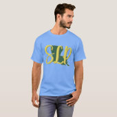 La SLP グリーンゴールド ジョーク Tシャツ (正面フル)