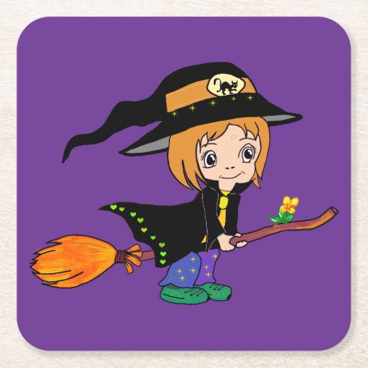La sorcière bien aimée. スクエアペーパーコースター (正面)