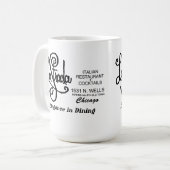 La Strada Restaurant, Old Town, Chicago, IL コーヒーマグカップ (正面左)